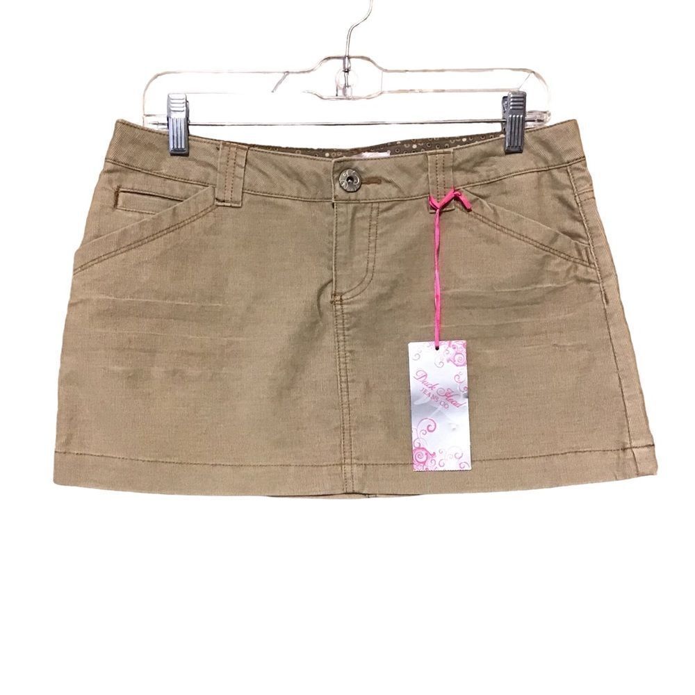 Duck Head Jeans Corduroy Mini‎ Skirt Jrs 7 Y2K